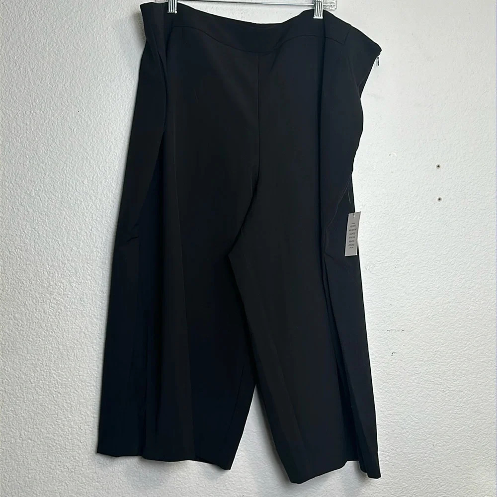 Eloquii Wide Leg Pants - Black